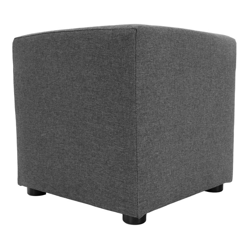 Praktický taburet, látka Savana sivá