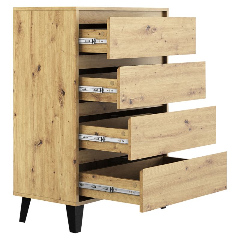 Komoda 4S70, 4x šuplík, dub artisan