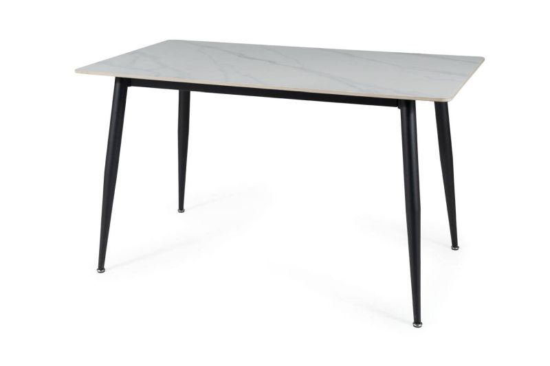 Jedálenský stôl v obdĺžnikovom tvare 160, čierny mat-biela