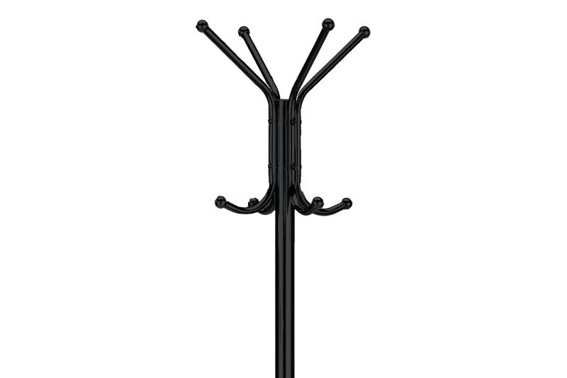 Vešiak kovový v čiernej farbe