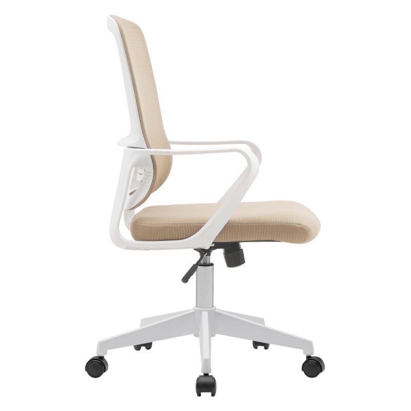 Kancelárske kreslo s nadčasovým dizajnom béžová-biela