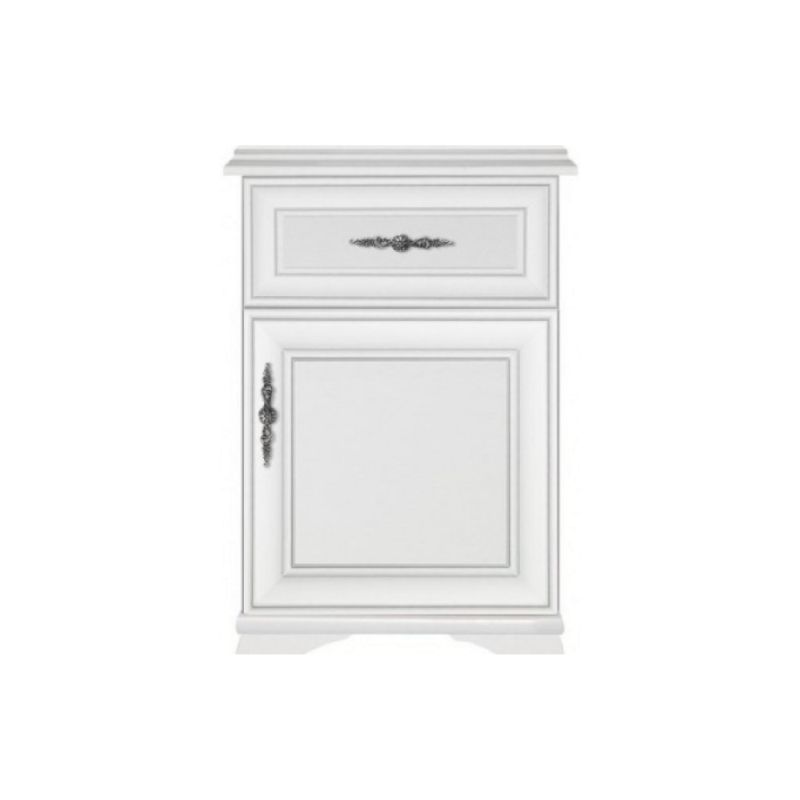 Komoda KOM1D1SL/P 1-dverová s jednou zásuvkou, alpská biela