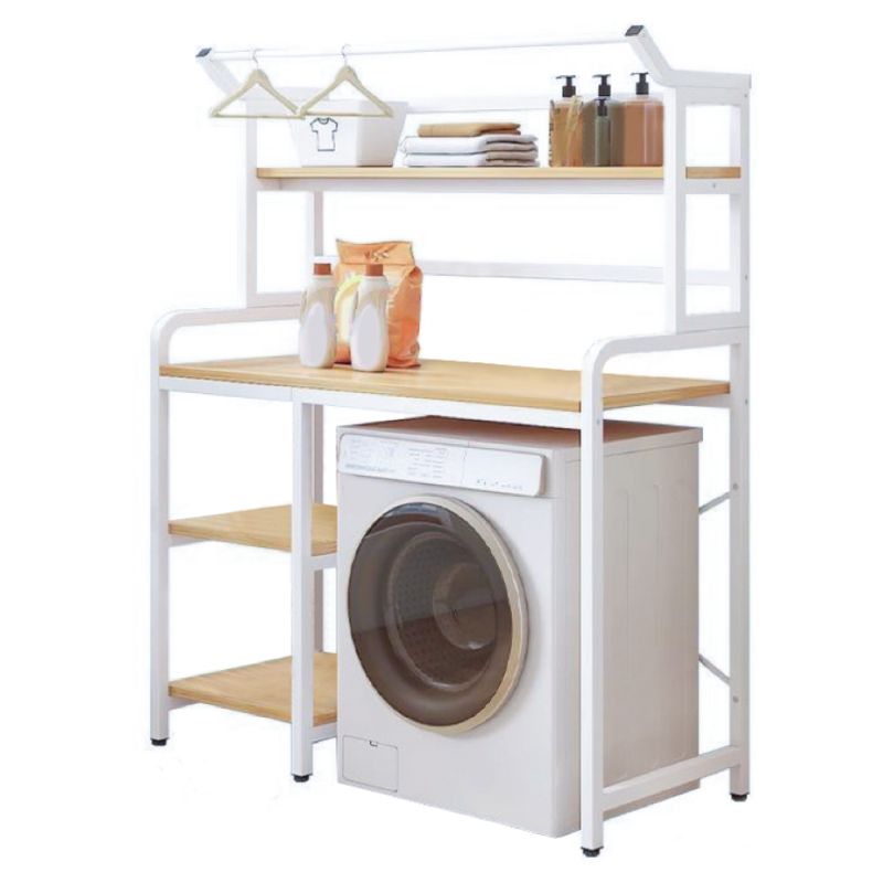 Praktický regál nad práčku, dub natural-biela