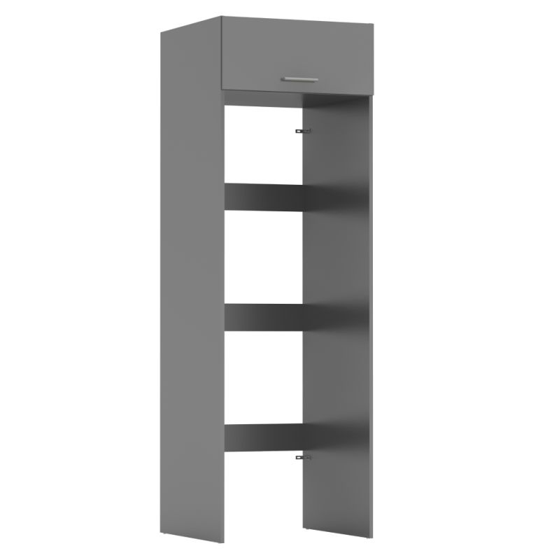 Skrinka nad práčku a sušičku z DTD v prevedení grafit