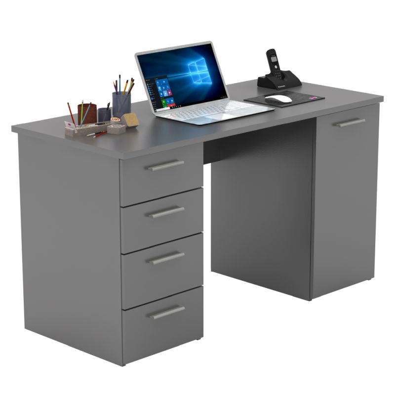 Praktický písací stôl vo farbe grafit