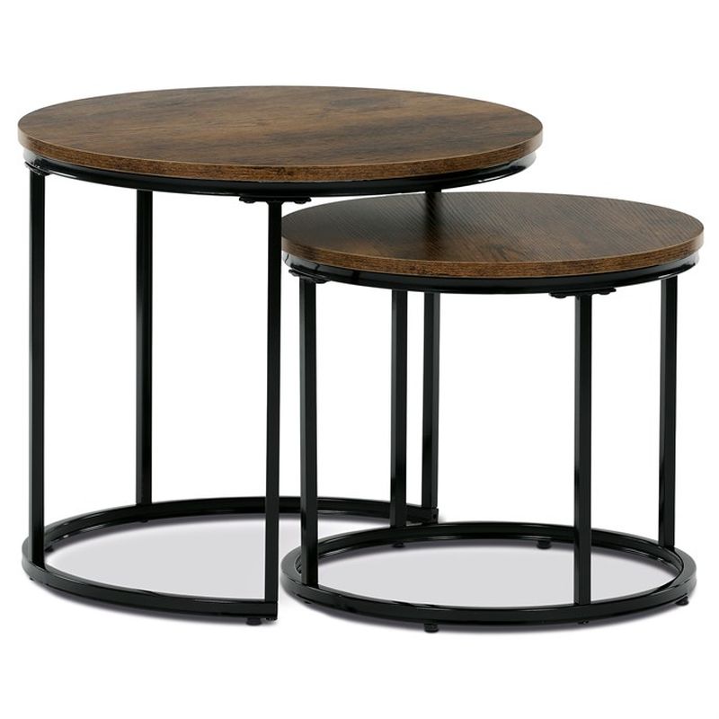 Set 2 ks stolíkov, MDF doska, dekor staré drevo