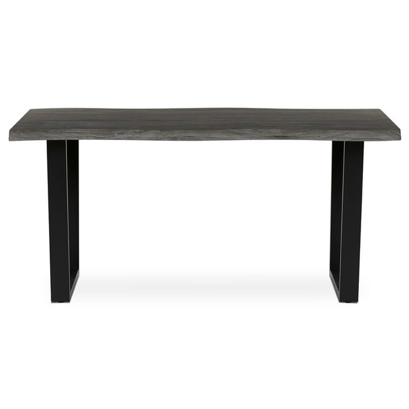 Stôl jedálenský 160x90, MDF doska dekor sivý dub, nohy v tvare U