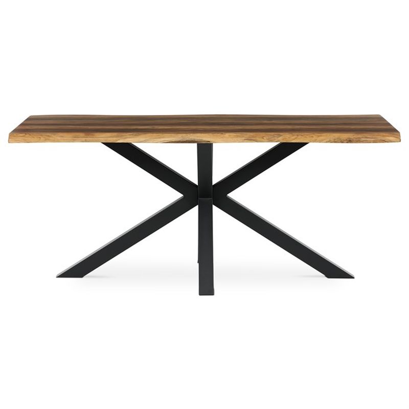 Stôl jedálenský 180x90, MDF doska dekor staré drevo, noha v tvare hviezdy