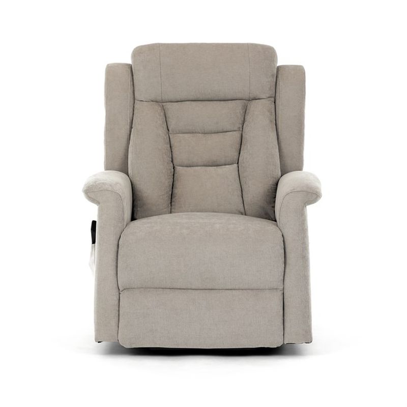 TV kreslo s elektrickým polohovaním, 2 motory, poťah lanýžová látka