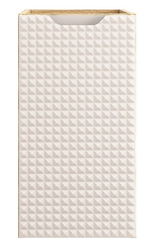 Skrinka do kúpeľne 81-30-1D, dub olejovany-béžová, 1x dvierka