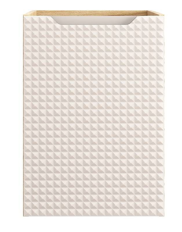 Skrinka do kúpeľne 81-40-1D, dub olejovany-béžová, 1x dvierka