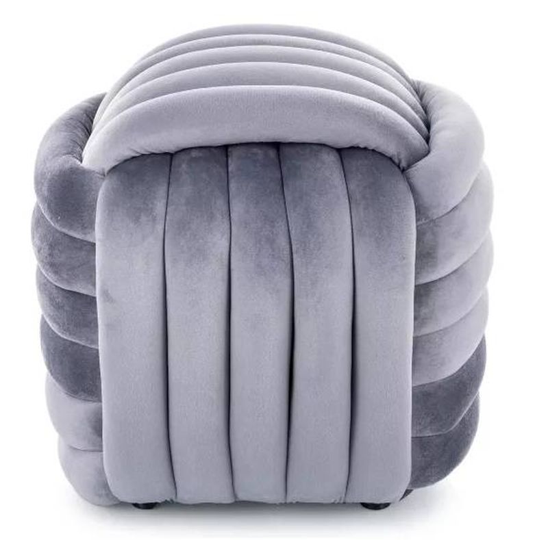 Taburetka so zaujímavým prepletaním, sivá tap. 252