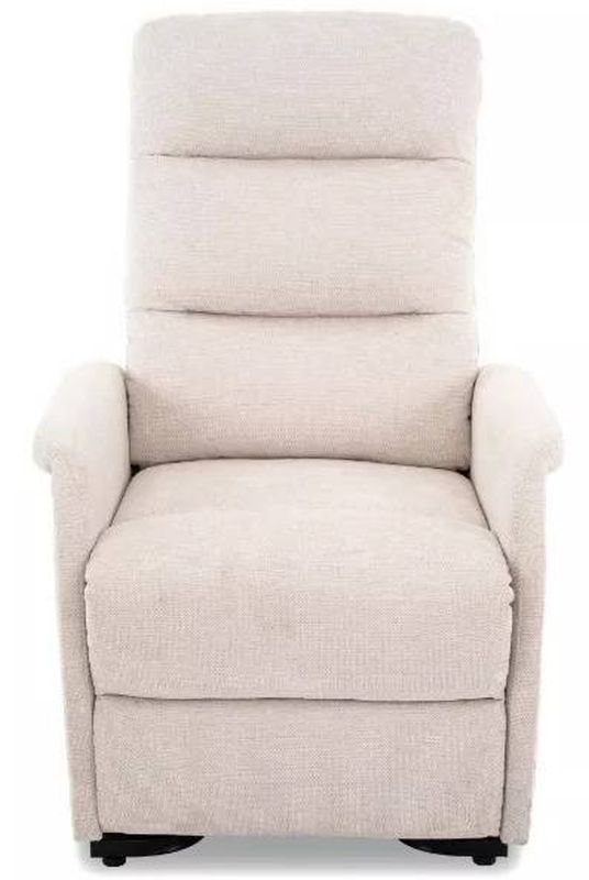 Elektrické polohovateľné relaxačné kreslo s výklopom, svetlobéžová brego 22