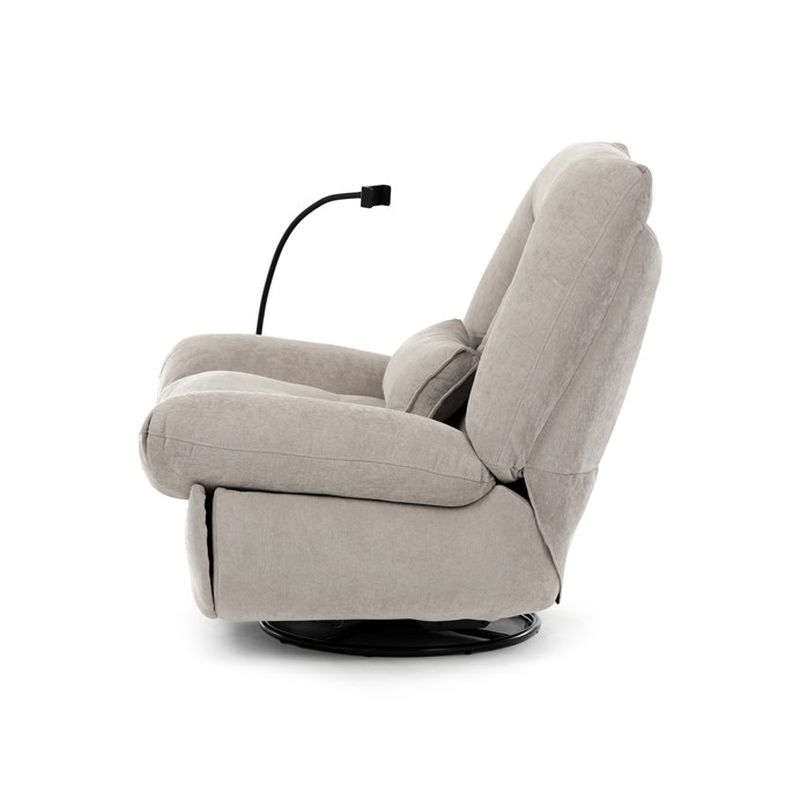 TV kreslo s elektrickým polohovaním, zabudované ovládanie, rotácia do 240 stupňov, lanýžové