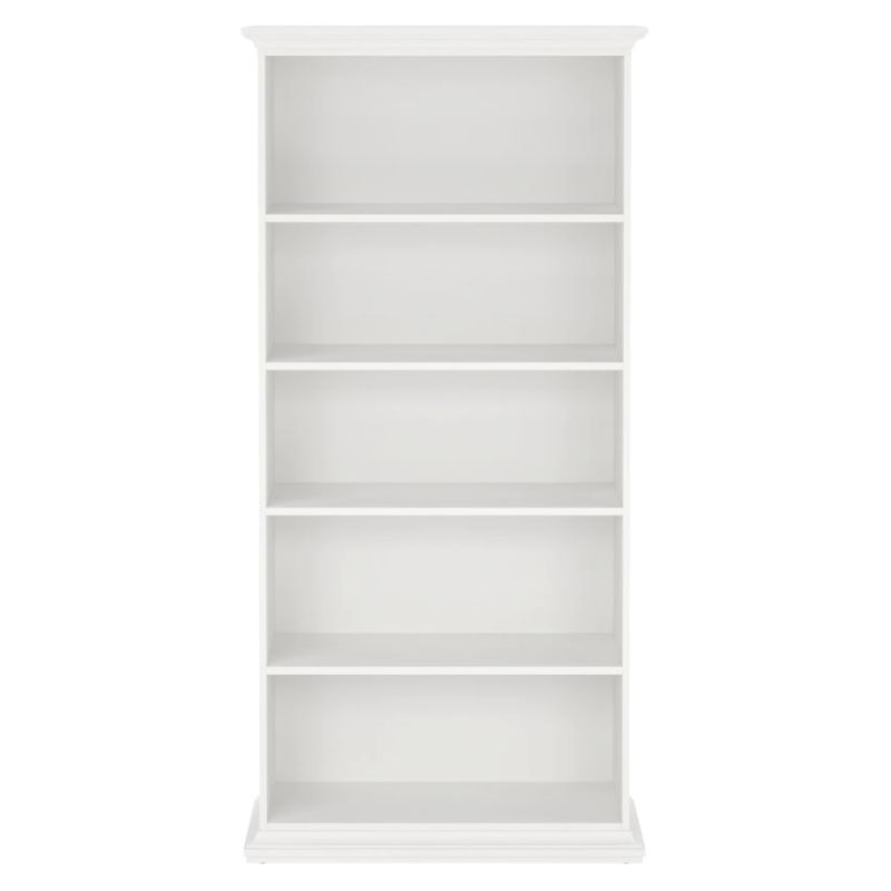 Regál otvorený, štyri police, biely