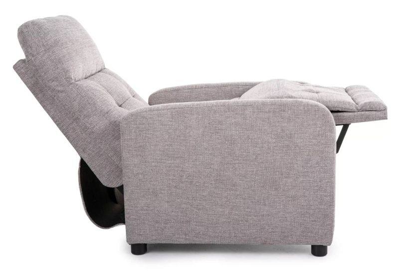 Polohovacie elegantné kreslo, sivá brego 07