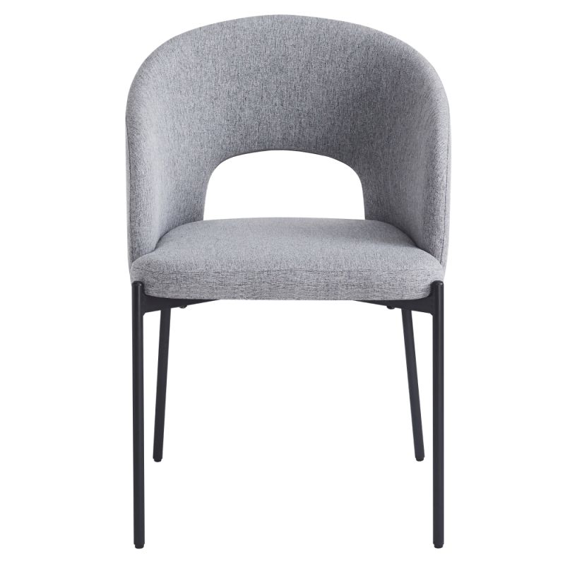Moderná jedálenská stolička, sivá-čierna