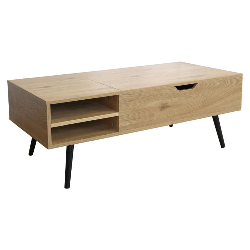 Konferenčný stolík s výsuvnou hornou plochou, dub