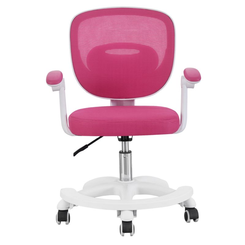 Štýlová otočná stolička, malinová-biela