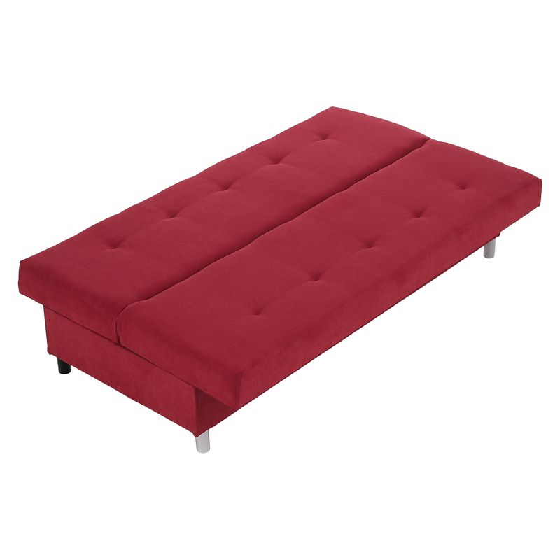 Rozkladacia moderná pohovka, červená