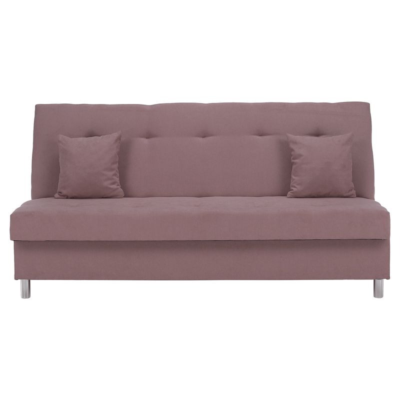 Rozkladacia moderná pohovka, ružová