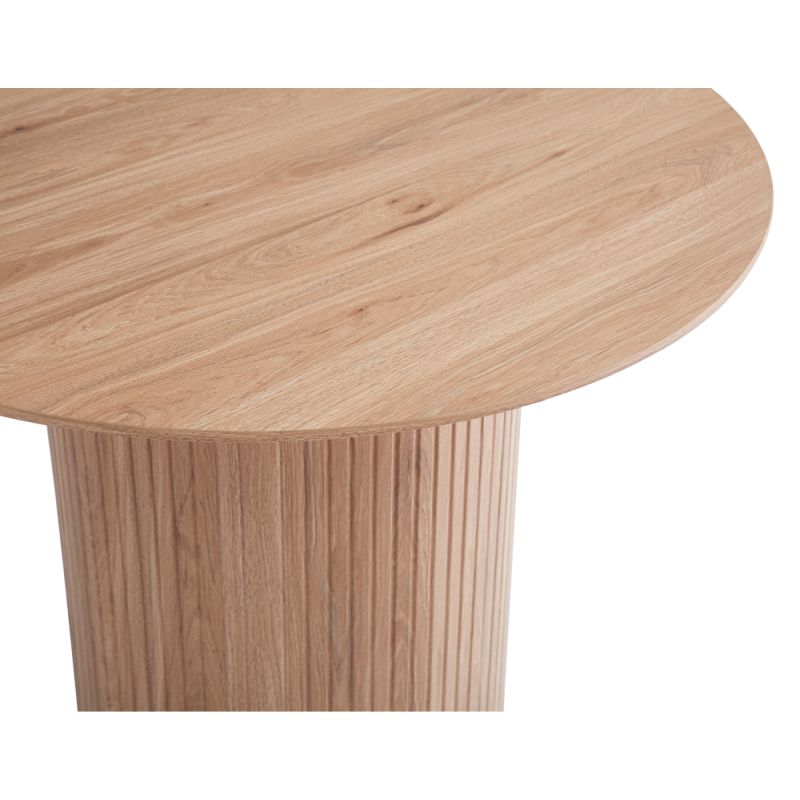 Štýlový jedálenský stôl okrúhly, dub, priemer 100 cm