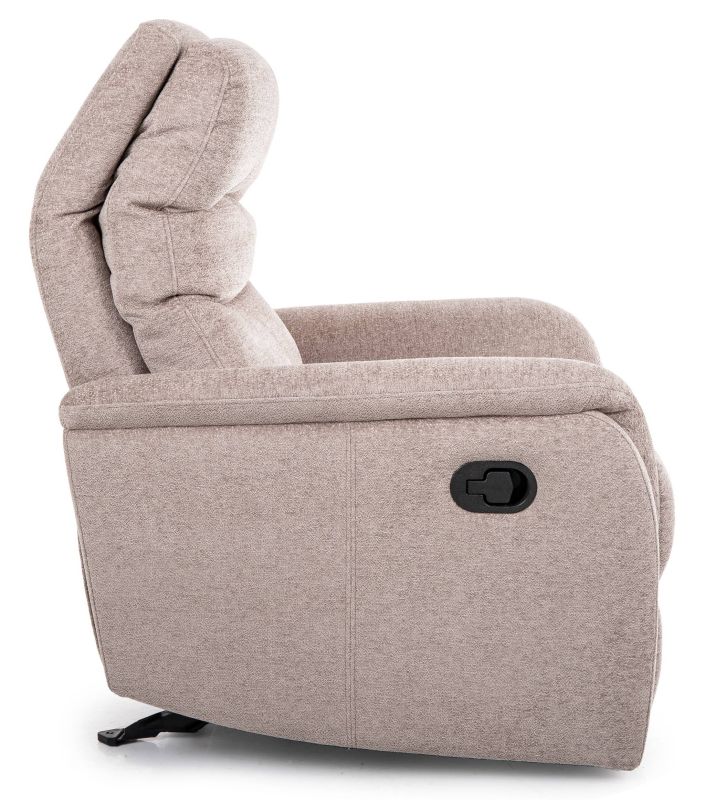 Komfortné relaxačné kreslo, tmavobéžová raven 30