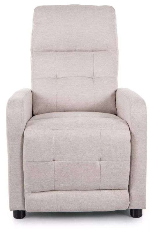 Polohovacie elegantné kreslo, svetlobéžová brego 22