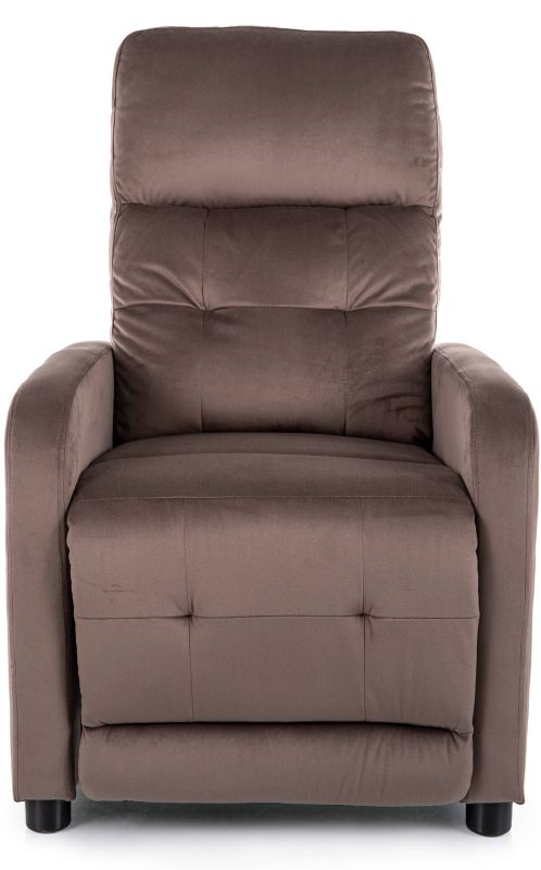 Polohovacie kreslo v skvelom dizajne, cappuccino bluvel 38