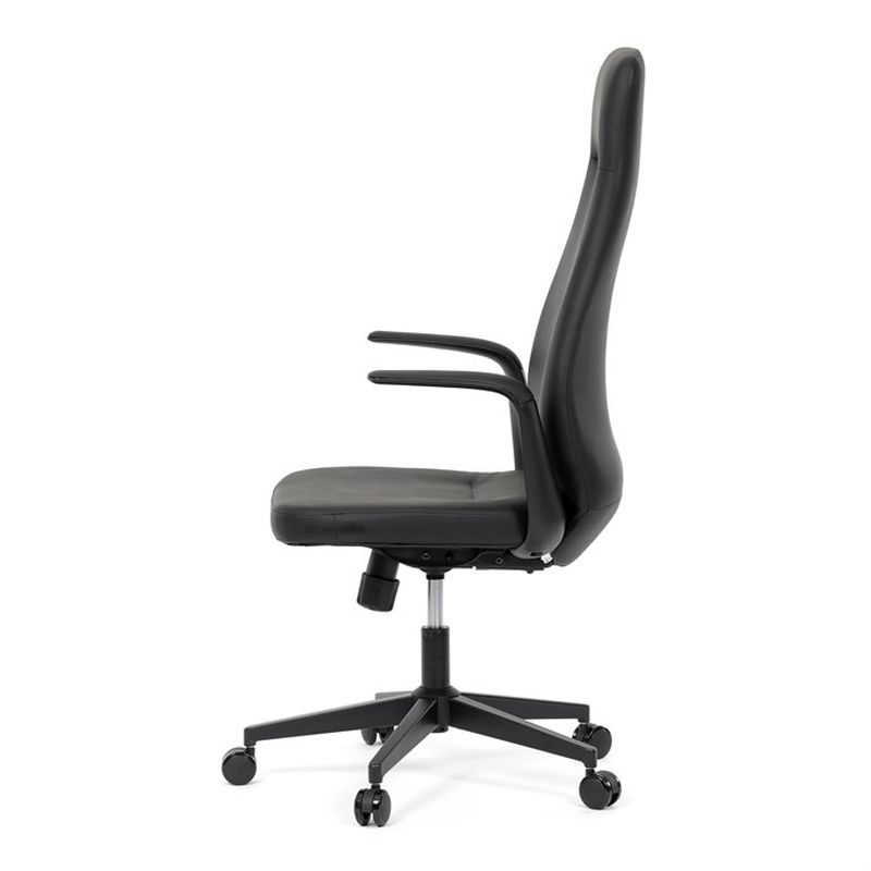 Elegantné čierne kreslo z kvalitnej ekokože