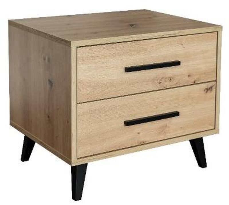 Originálny nočný stolík v dekore dub artisan