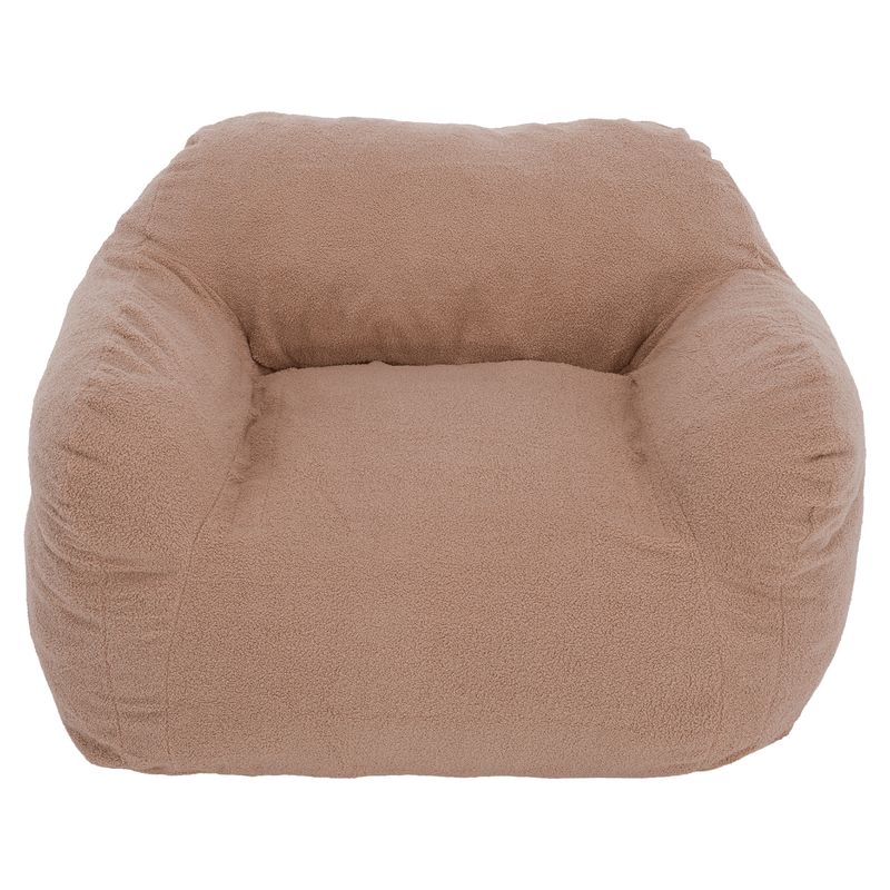 Moderný sedací vak v svetlohnedej farbe