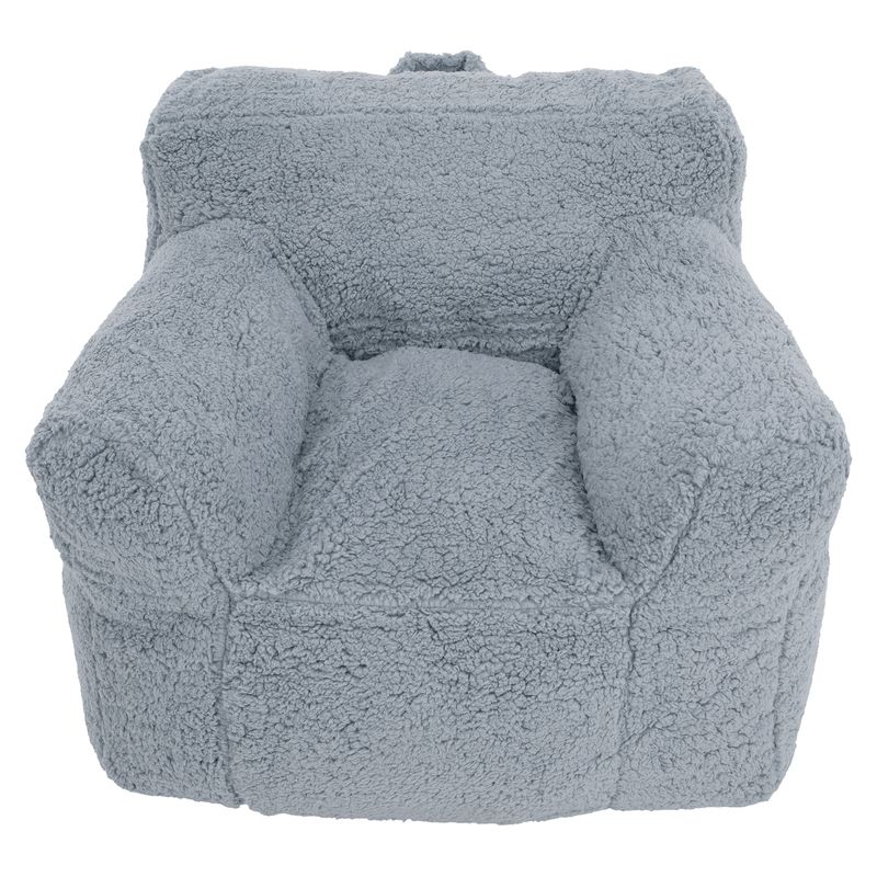 Moderný sedací vak v elegantnej svetlosivej farbe