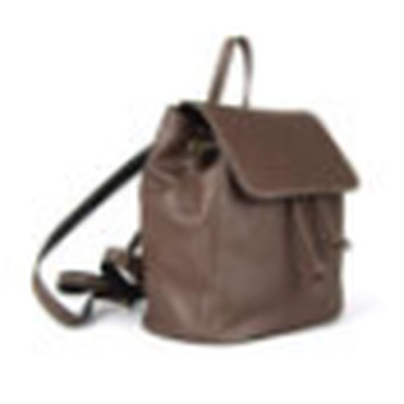 Luxusný kožený ruksak z pravej hovädzej kože 8659 v Marrone farbe