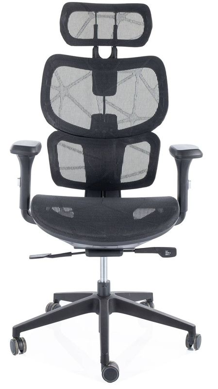 Ergonomické otočné kreslo čierne