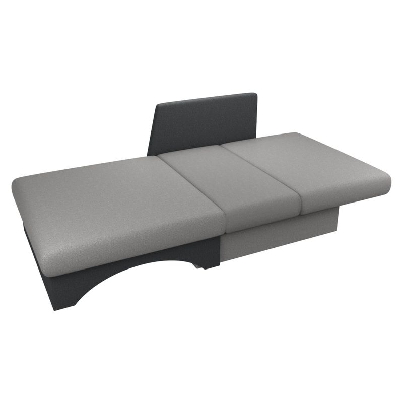 Rozkladacie kreslo univerzálne, sivá-tmavosivá