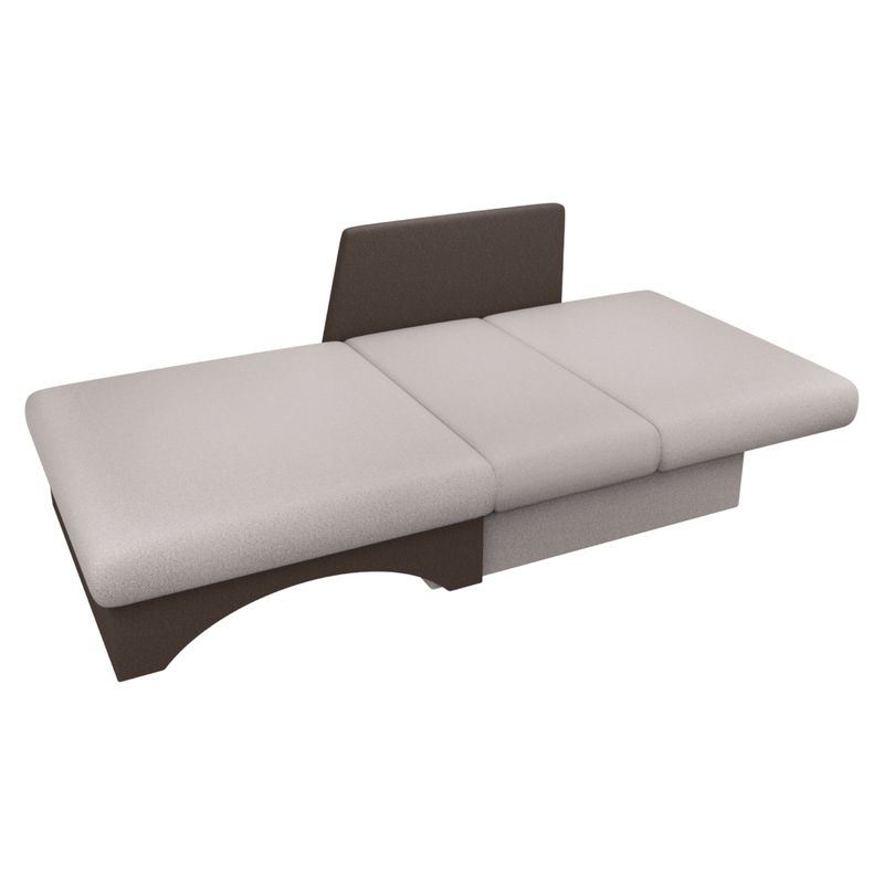 Rozkladacie kreslo univerzálne, béžovosivá Taupe-hnedá