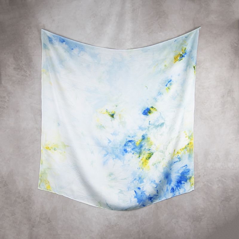 Limitovaná hodvábna šatka LIMITED_238 – 90 x 90 cm, ručne vyrobená na Slovensku