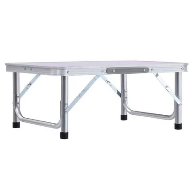 Skladací kempingový stôl 60 cm, hliník-MDF