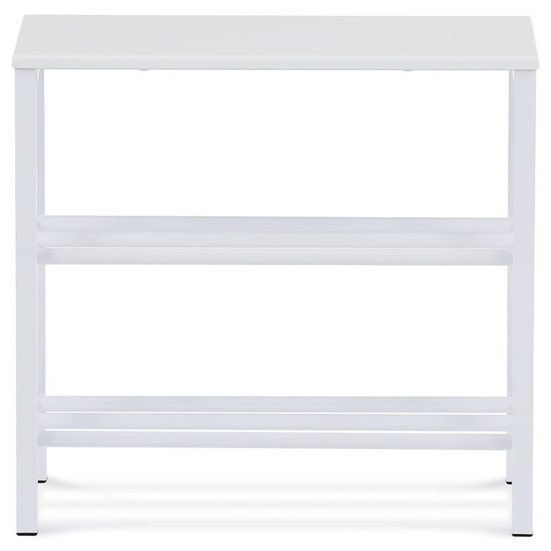 Štýlový a praktický botník biely, dve police