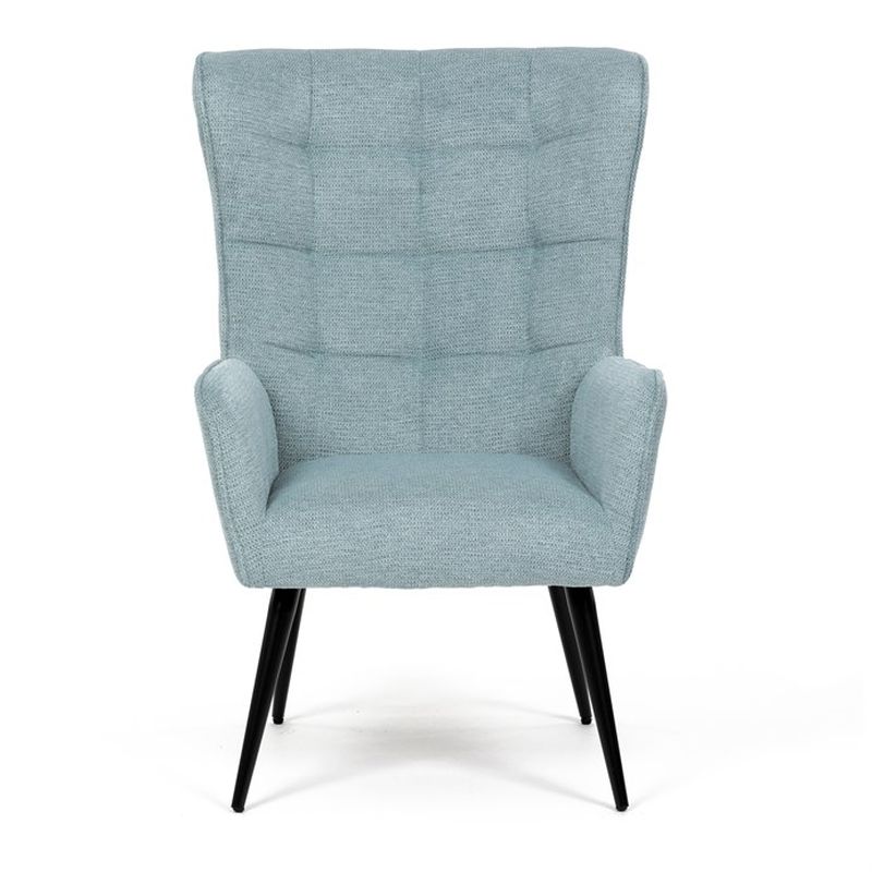 Moderné relaxačné kreslo v zelenej látke