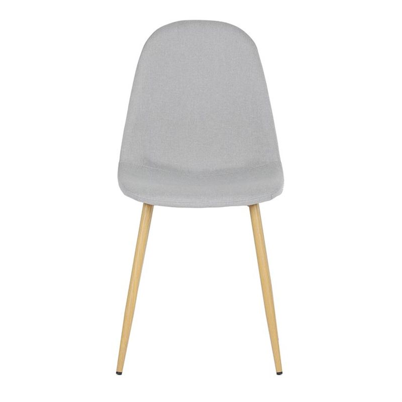 Jedálenská stolička v industriálnom štýle, strieborná látka