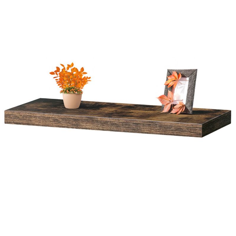 Moderná polička na stenu vo farbe starého dreva