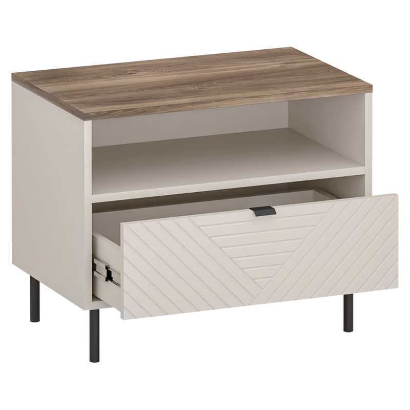  Nočný stolík kašmír-dub castello, 1S