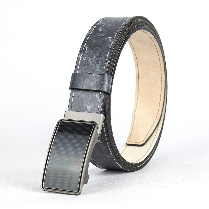 Limitovaný ručne maľovaný kožený opasok s brzdovou prackou, 133 cm, typ09