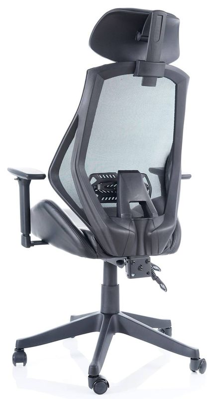 Moderná otočná kancelárska stolička v čiernej farbe