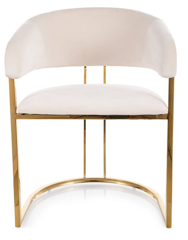 Jedálenská stolička zlatá-svetlobéžová bluvel 22