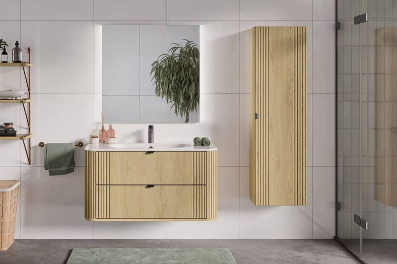 Skrinka do kúpeľne 80-40-1D, Dub cremona, 1x dvierka