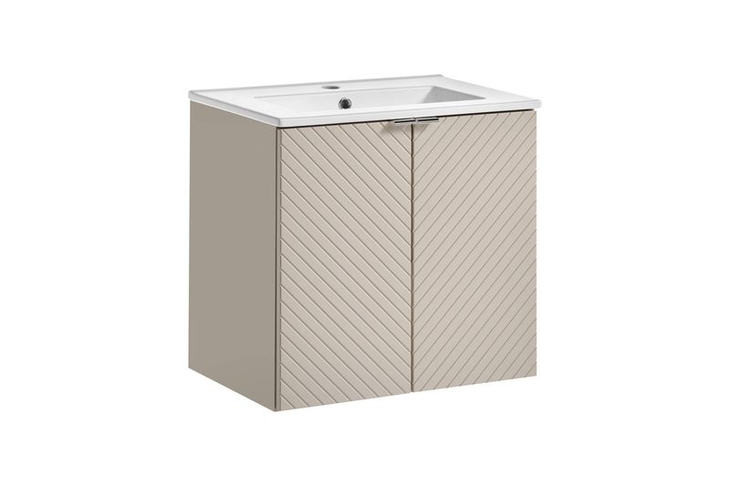 Skrinka do kúpeľne 82-60-2D, kašmír mat, 2x dvierka