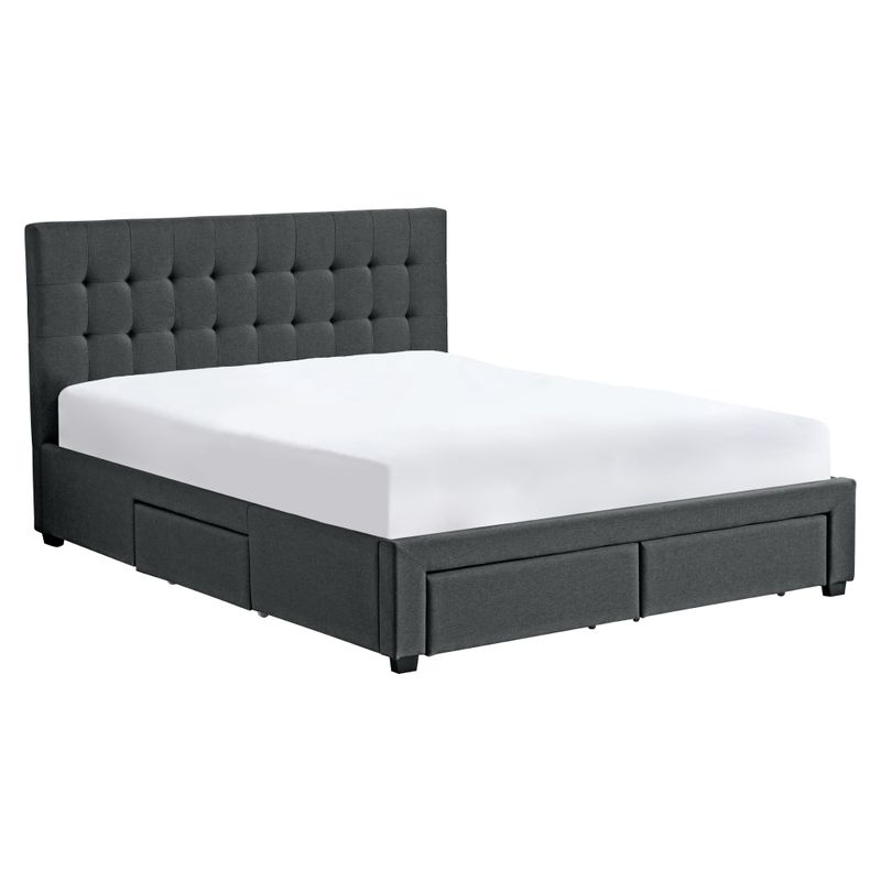 Posteľ s roštom 180x200 cm, sivá Velvet